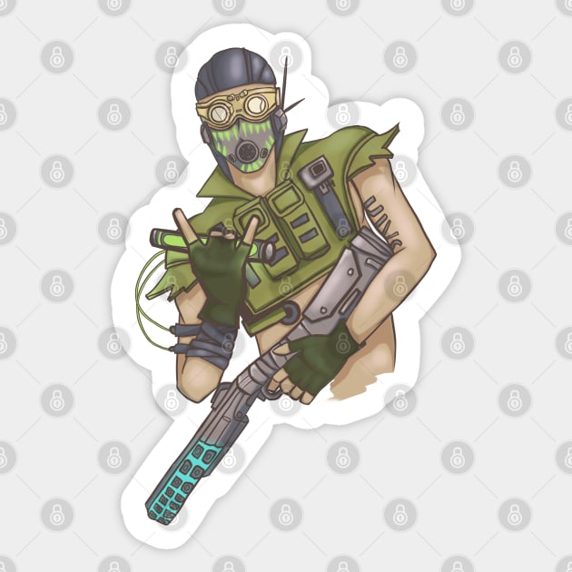 APEX LEGENDS - Octane Sticker by h0lera